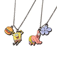 Nickelodeon Spongebob and Patrick Best Friends Necklace Set GameStop Exclusive