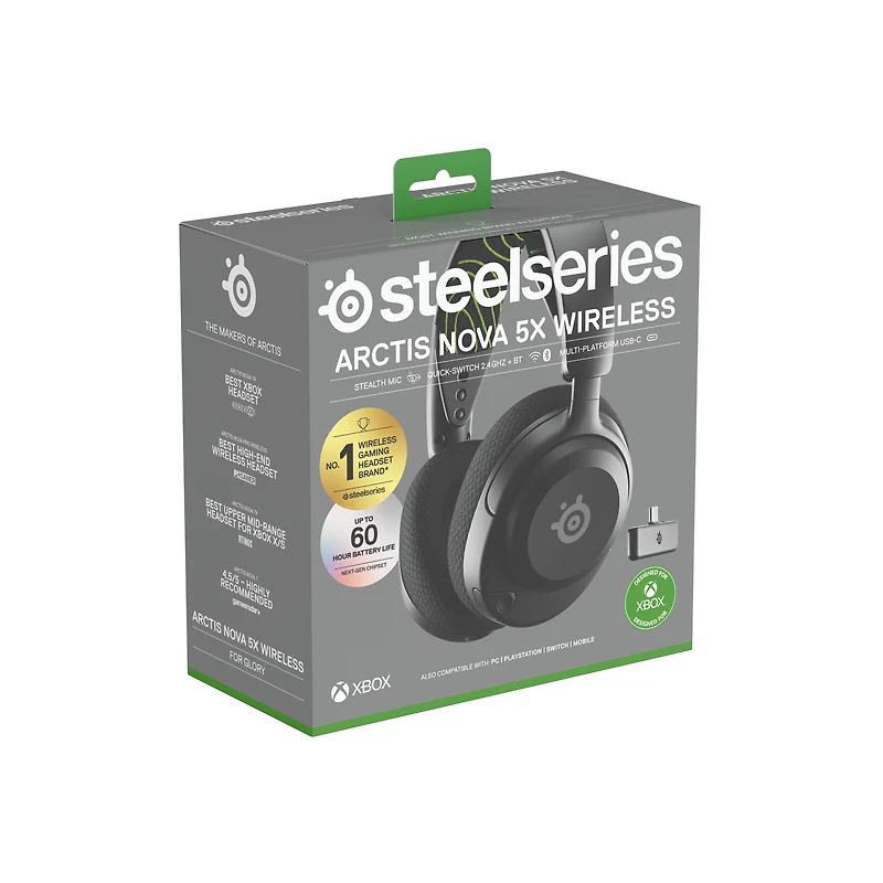 SteelSeries Arctis Nova 5X Wireless Headset Black