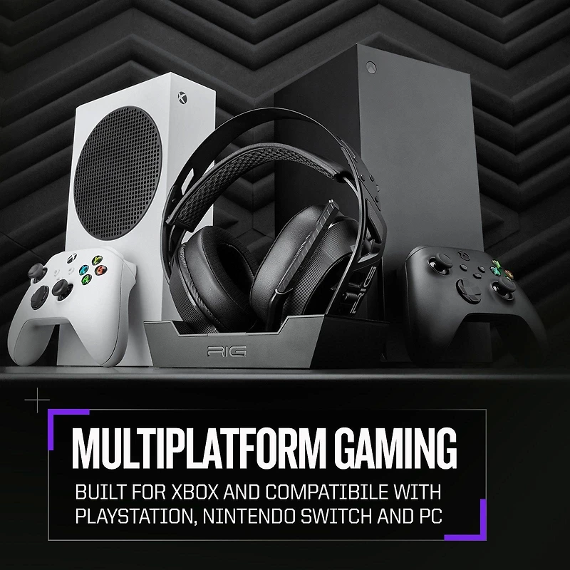 RIG 900 MAX HX Dual Wireless Gaming Headset for Xbox Series X/S, PC, PlayStation 4/5, and Switch