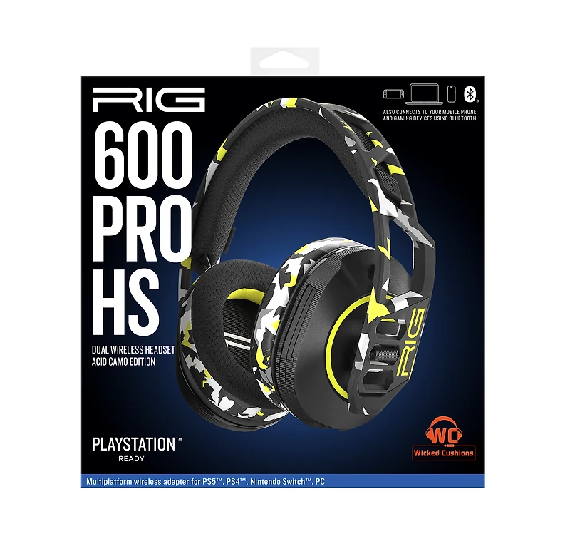 RIG 600 PRO HS Dual Wireless Gaming Headset - Acid Camo