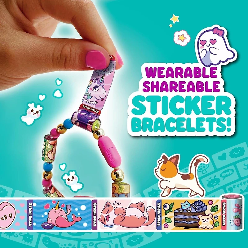 Sticki Rolls Sticker Bracelet Blind Capsule (Styles May Vary