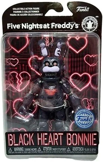 Funko Five Nights at Freddy's Black Heart Bonnie (Glow in The Dark) 6-in Action Figure