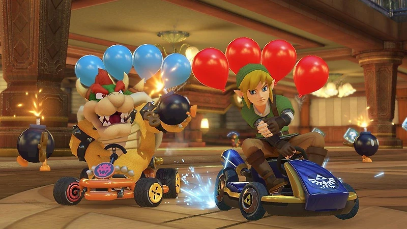 Nintendo Switch - OLED Model Mario Kart 8 Deluxe Bundle