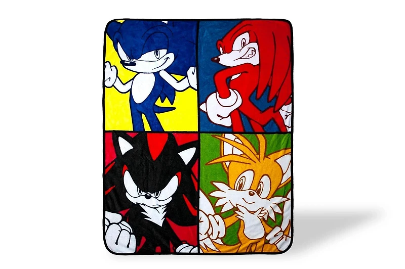 Sonic The Hedgehog Warhol 45 x 60 In Fleece Throw Blanket