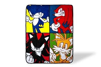 Sonic The Hedgehog Warhol 45 x 60 In Fleece Throw Blanket