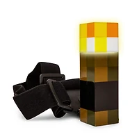 Minecraft Brownstone Torch Headlamp Light With Adjustable Headband
