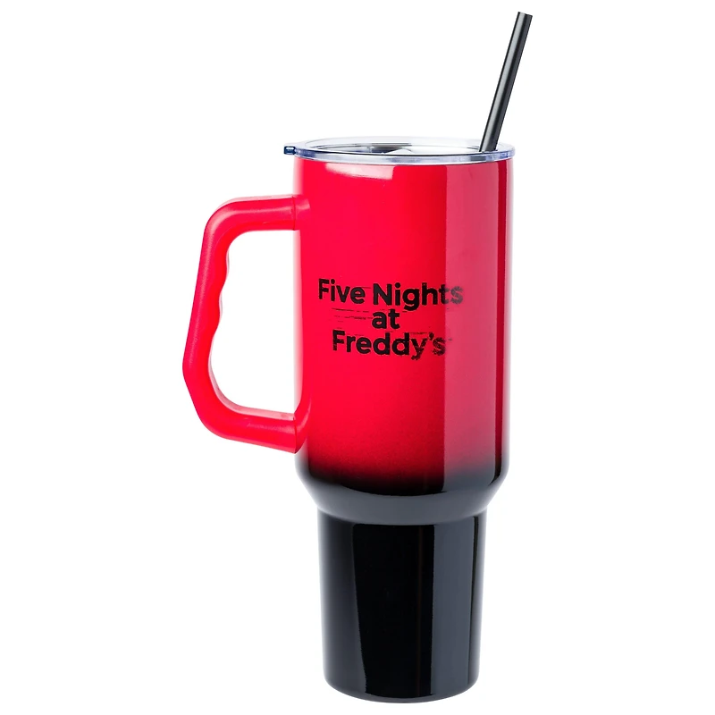 Five Nights At Freddy's Special Delivery Freddy Let's Party Ombre 40oz Stainless Steel Tumbler with Handle