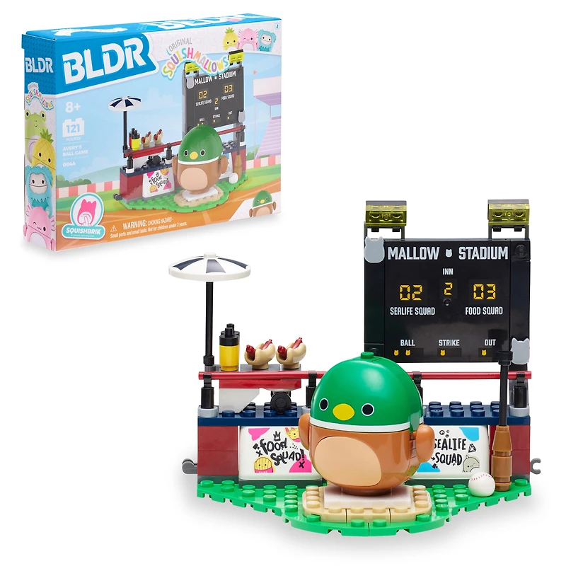 BLDR Squishmallows Avery’s Ball Game Building Set