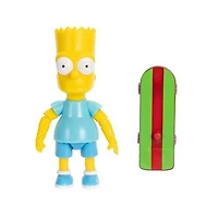 Jakks Pacific The Simpsons Bart (Blue Shirt with Skateboard) 5-in Figure