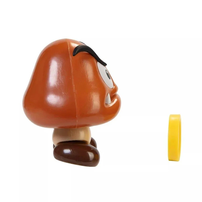 Jakks Pacific Super Mario Goomba 4-in Figure with Coin