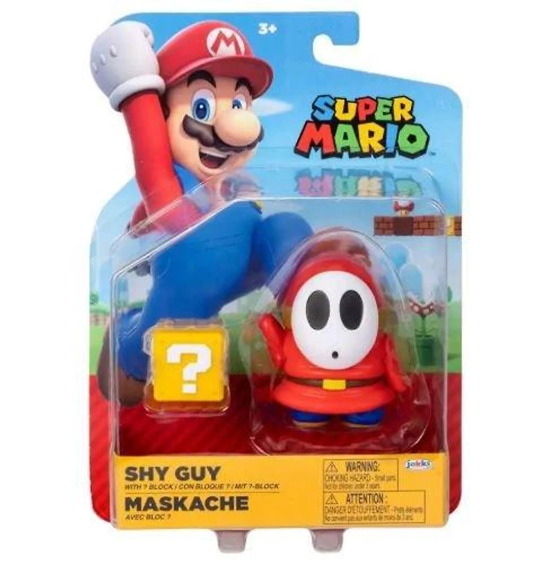 Jakks Pacific Super Mario Red Shy Guy (with Question Mark) 4-in Figure