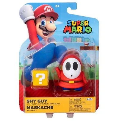 Jakks Pacific Super Mario Red Shy Guy (with Question Mark) 4-in Figure