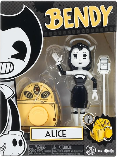 Jakks Pacific Bendy and the Ink Machine Alice 5-in Action Figure with Microphone and Projector