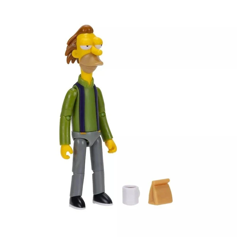 Jakks Pacific The Simpsons Lenny Leonard (with Lunch Bag and Carl Mug) 5-in Figure