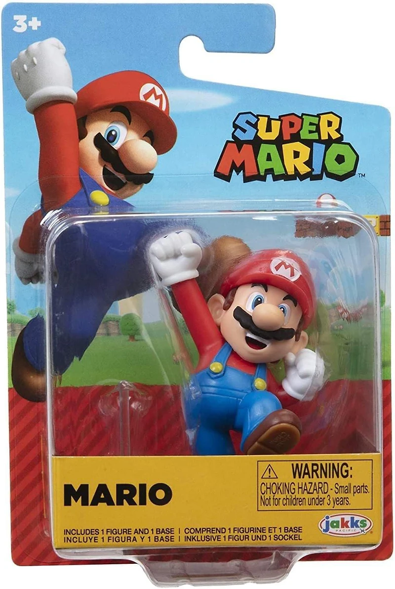Jakks Pacific Super Mario Jumping Mario 2.5-in Action Figure