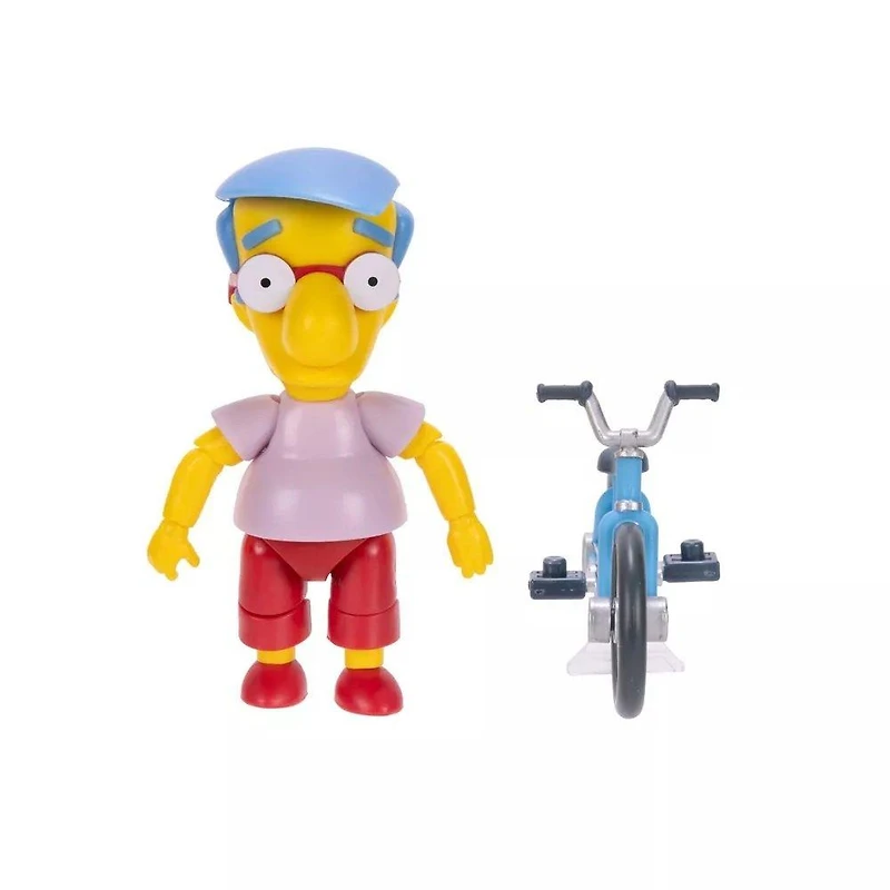 Jakks Pacific The Simpsons 5-in Milhouse Action Figure with Bicycle