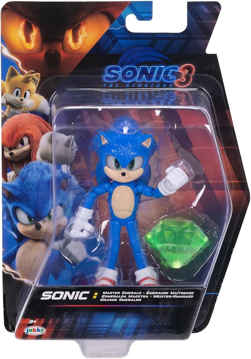 Jakks Pacific Sonic the Hedgehog 3 Movie Sonic with Emerald 5-in Figure