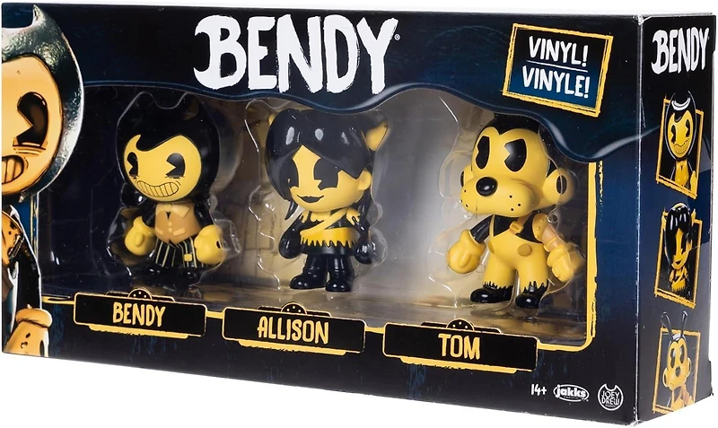 Jakks Pacific Bendy and the Ink Machine 2.5-in Action Figure Set 3-Pack