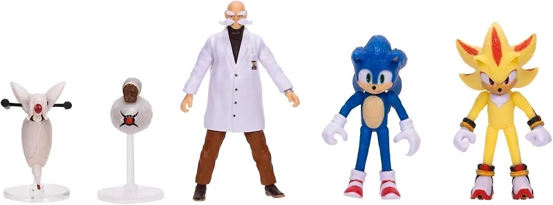Jakks Pacific Sonic the Hedgehog 3 Movie 2.5in Figure Multipack Set