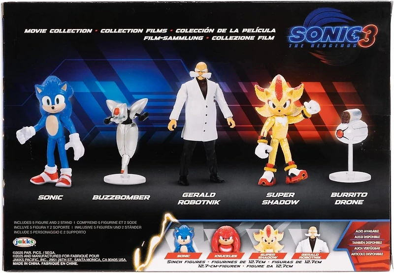 Jakks Pacific Sonic the Hedgehog 3 Movie 2.5in Figure Multipack Set