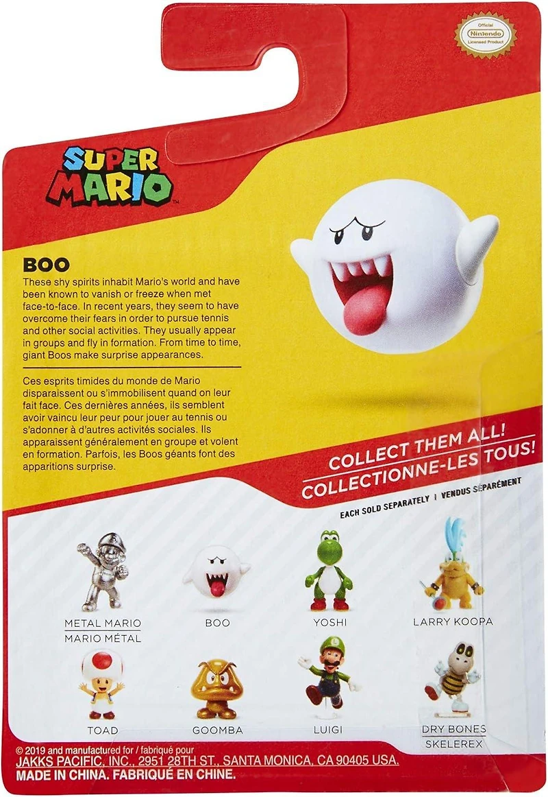Jakks Pacific Super Mario Boo 2.5-in Action Figure