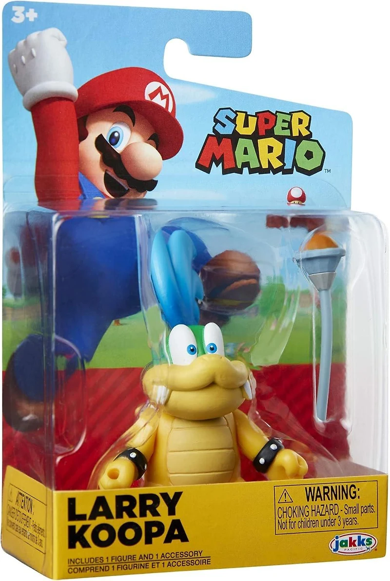 Jakks Pacific Super Mario Larry Koopa 2.5-in Action Figure