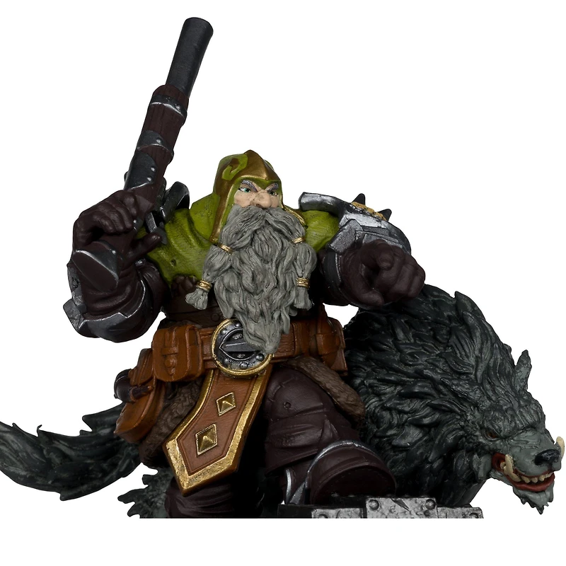 McFarlane Toys World of Warcraft Dwarf Hunter: Beast Master/Marksman 1:12 Scale Figure
