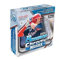Topps 2024 MLB Bowman Chrome Baseball Trading Card Mega Box