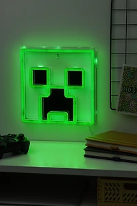 Minecraft Mob Creeper Wall Mountable LED Neon 9.4-in Light