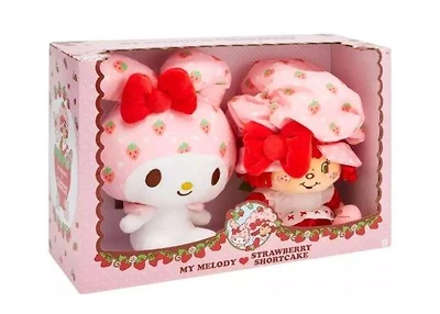 Jakks Pacific Sanrio My Melody x Strawberry Shortcake 9-in Plush 2-Pack