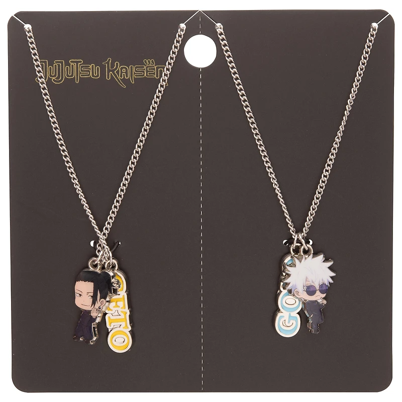 Gojo and Geto Chibi Best Friends Necklace Set - Gamestop Exclusive