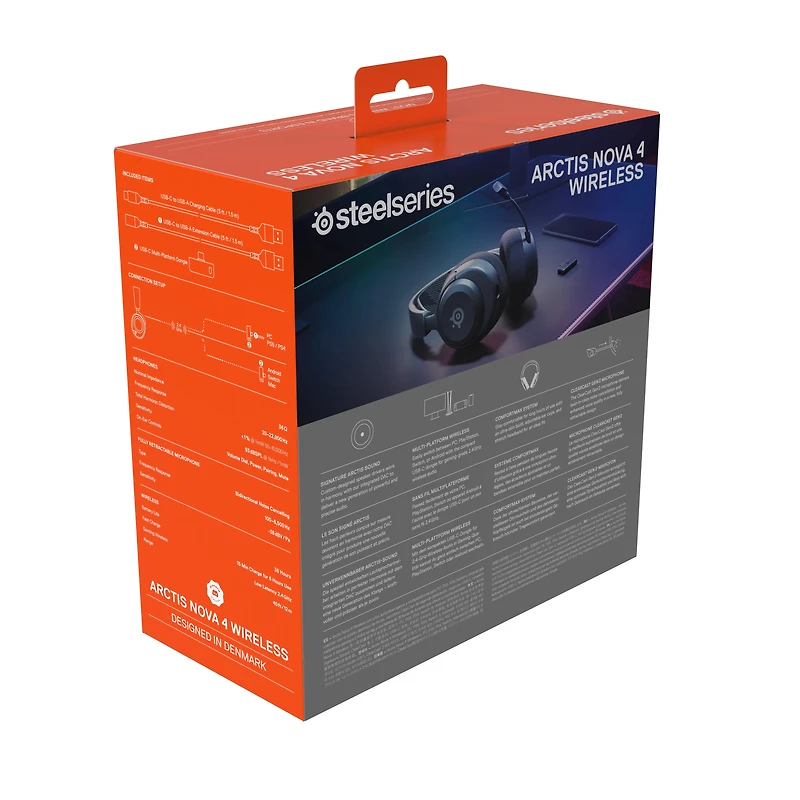 SteelSeries Arctis Nova 4 Wireless Gaming Headset for PlayStation, PC, Switch