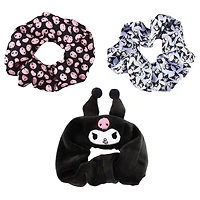 Sanrio Kuromi 3-pack Scrunchie Set