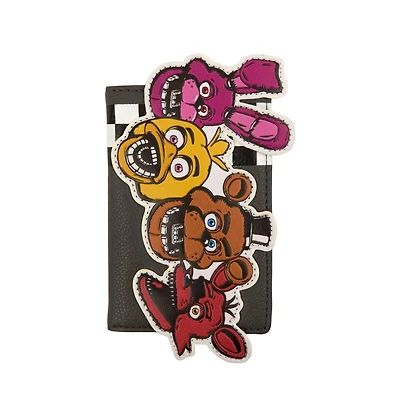 Five Nights at Freddy's Character Checkerboard Faux Leather Wallet