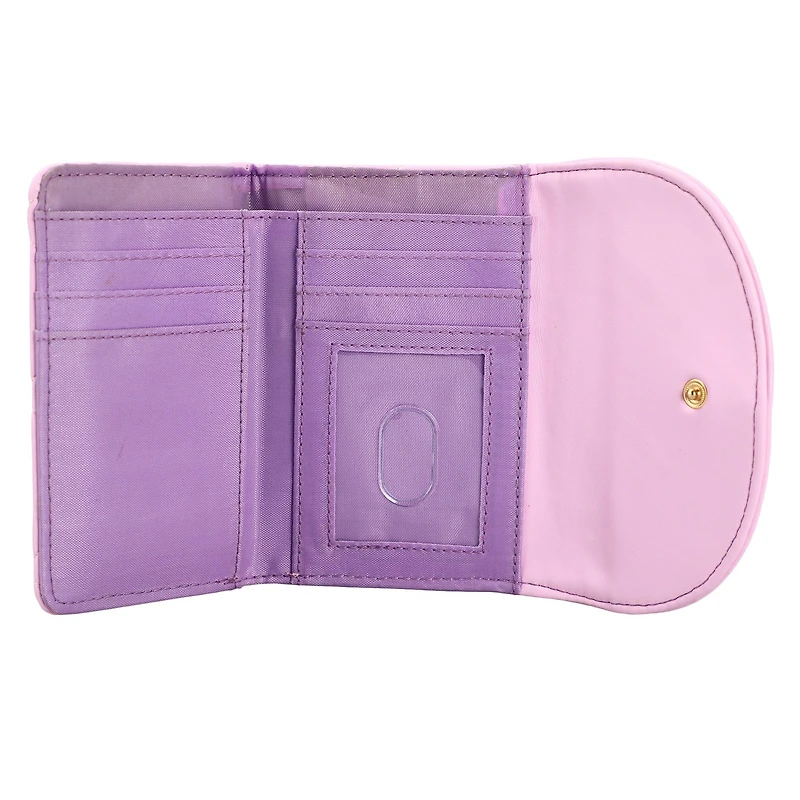 Kirby Big Face Tri-Fold Quilted Snap Wallet