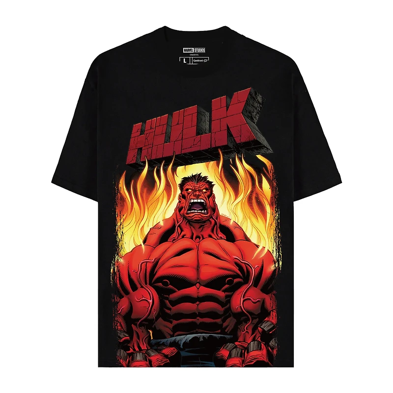 The Incredible Hulk Red Hulk Unisex Short Sleeve Graphic T-Shirt GameStop Exclusive