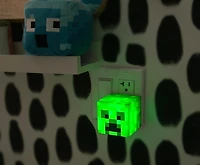 Minecraft Green Creeper Plug-In Auto Dusk to Dawn Sensor 2.5-In Nightlight