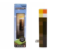 Minecraft Brown Stone Torch Plug-In Auto Dusk to Dawn Sensor 6-In Nightlight