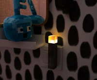 Minecraft Brown Stone Torch Plug-In Auto Dusk to Dawn Sensor 6-In Nightlight