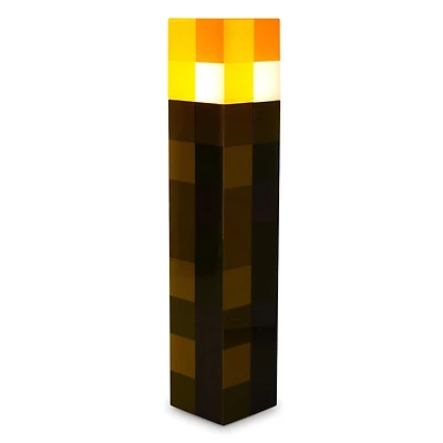 Minecraft Brown Stone Torch Plug-In Auto Dusk to Dawn Sensor 6-In Nightlight