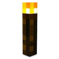 Minecraft Brown Stone Torch Plug-In Auto Dusk to Dawn Sensor 6-In Nightlight