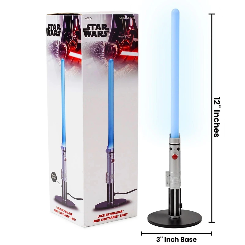 Star Wars Luke Skywalker Mini Lightsaber Blue 12-In Lamp