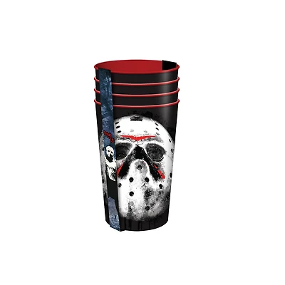 Friday the 13th TGIF  4pc 22oz Plastic Cup Set