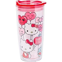 Sanrio Hello Kitty Love in the Air Double Wall 20oz Travel Tumbler with Slide Close Lid