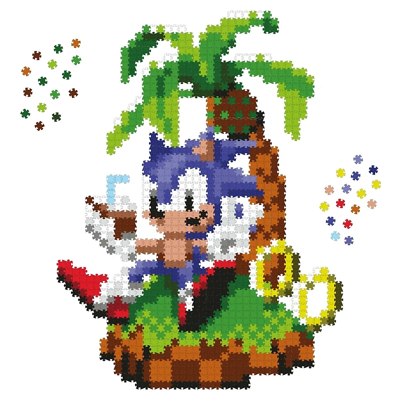 TOMY Jixelz Remix Sonic the Hedgehog - Sonic Island 1250-Piece Puzzle