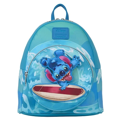 Loungefly Disney Lilo and Stitch Spinning Stitch Surfer Mini Backpack GameStop Exclusive