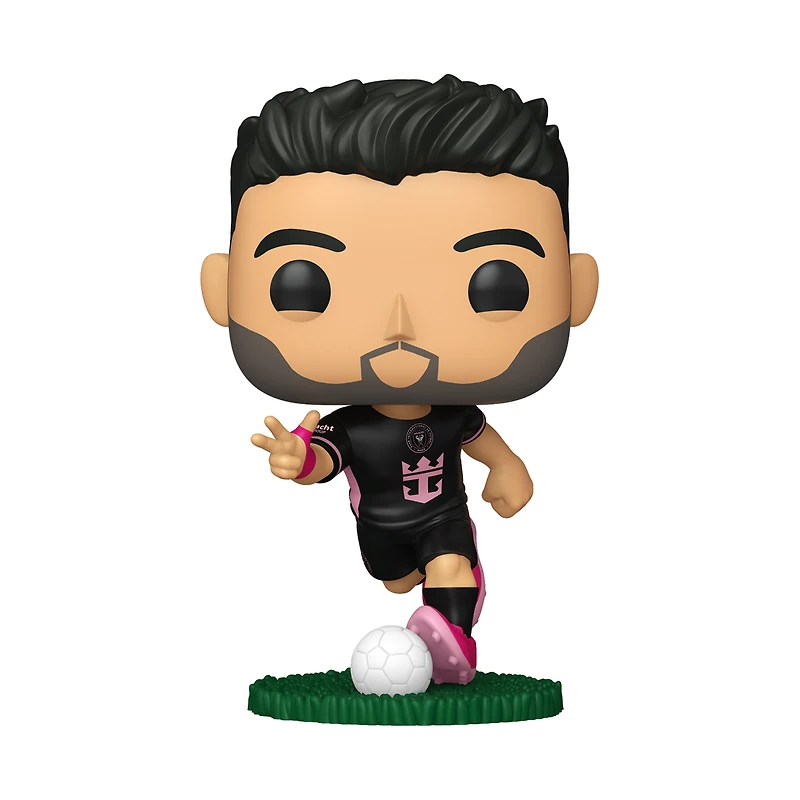 Funko POP! MLS: Inter Miami Sergio Busquets (Away) Luis Suarez 3.9-in Vinyl Figure