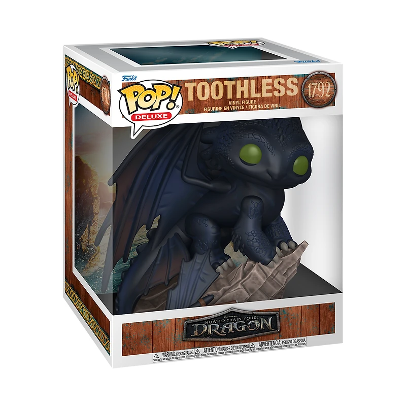 Funko POP! Deluxe: How to Train Your Dragon Toothless 6.45-in Vinyl Figure