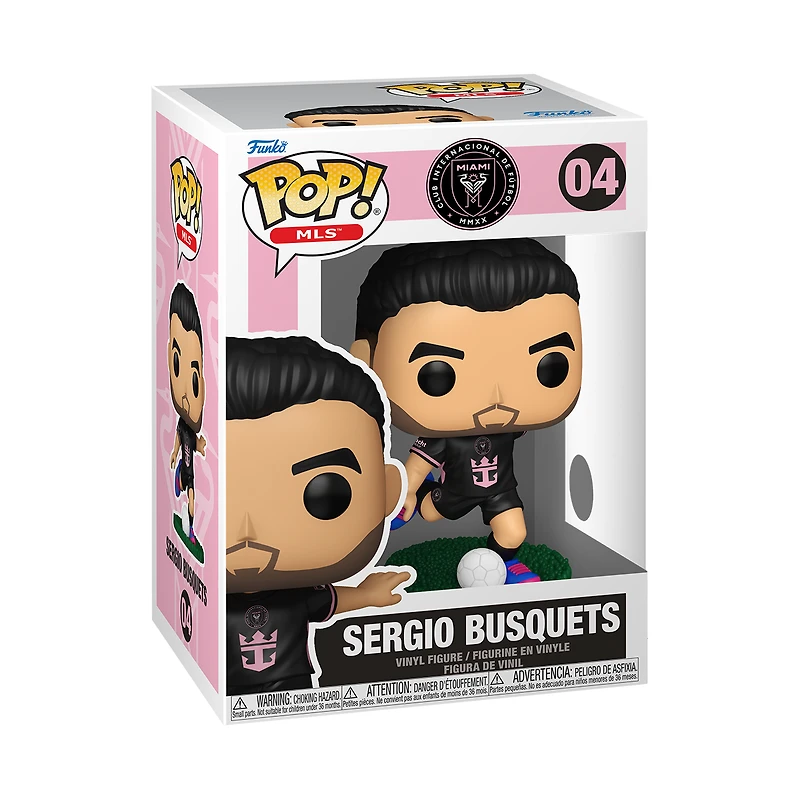 Funko POP! MLS: Inter Miami Sergio Busquets (Away) 3.9-in Vinyl Figure
