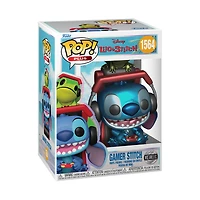 Funko POP! Plus: Lilo and Stitch Gamer Stitch Metallic 5.4-in Vinyl Figure